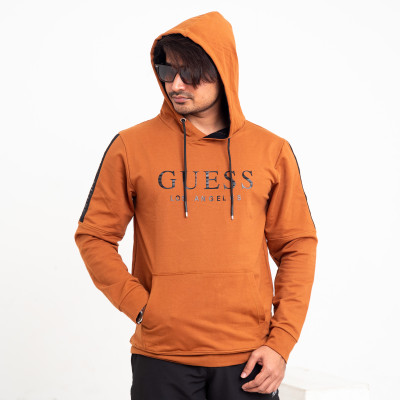 GUESS HOODIE- Brown
